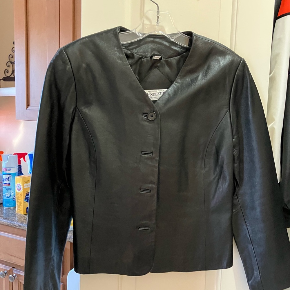 Women's Black Leather Jacket